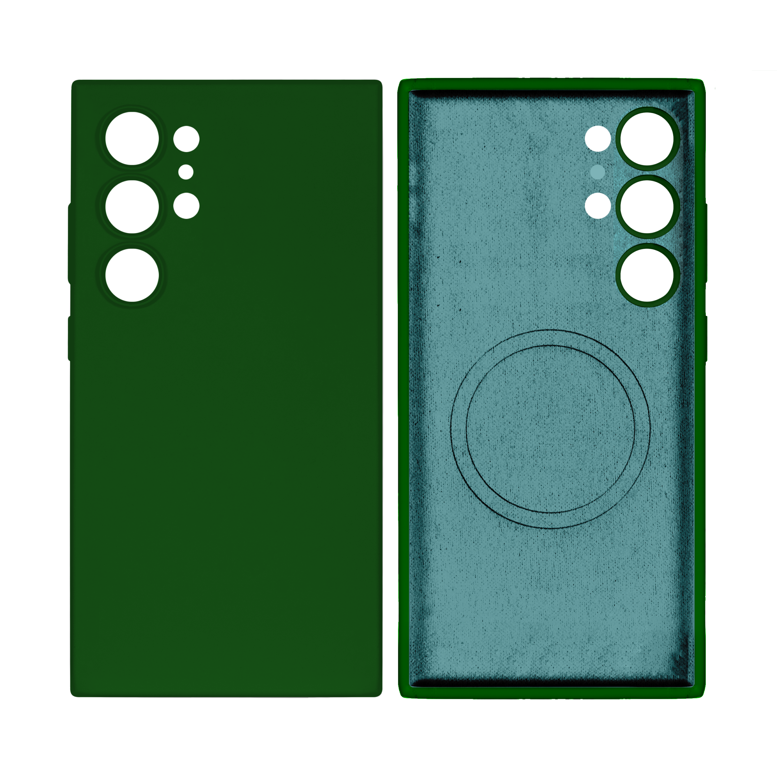 Rixus Soft TPU Handyhülle Dark mit MagSafe kompatibel für Samsung Galaxy S24 Ultra Green – Bild 6