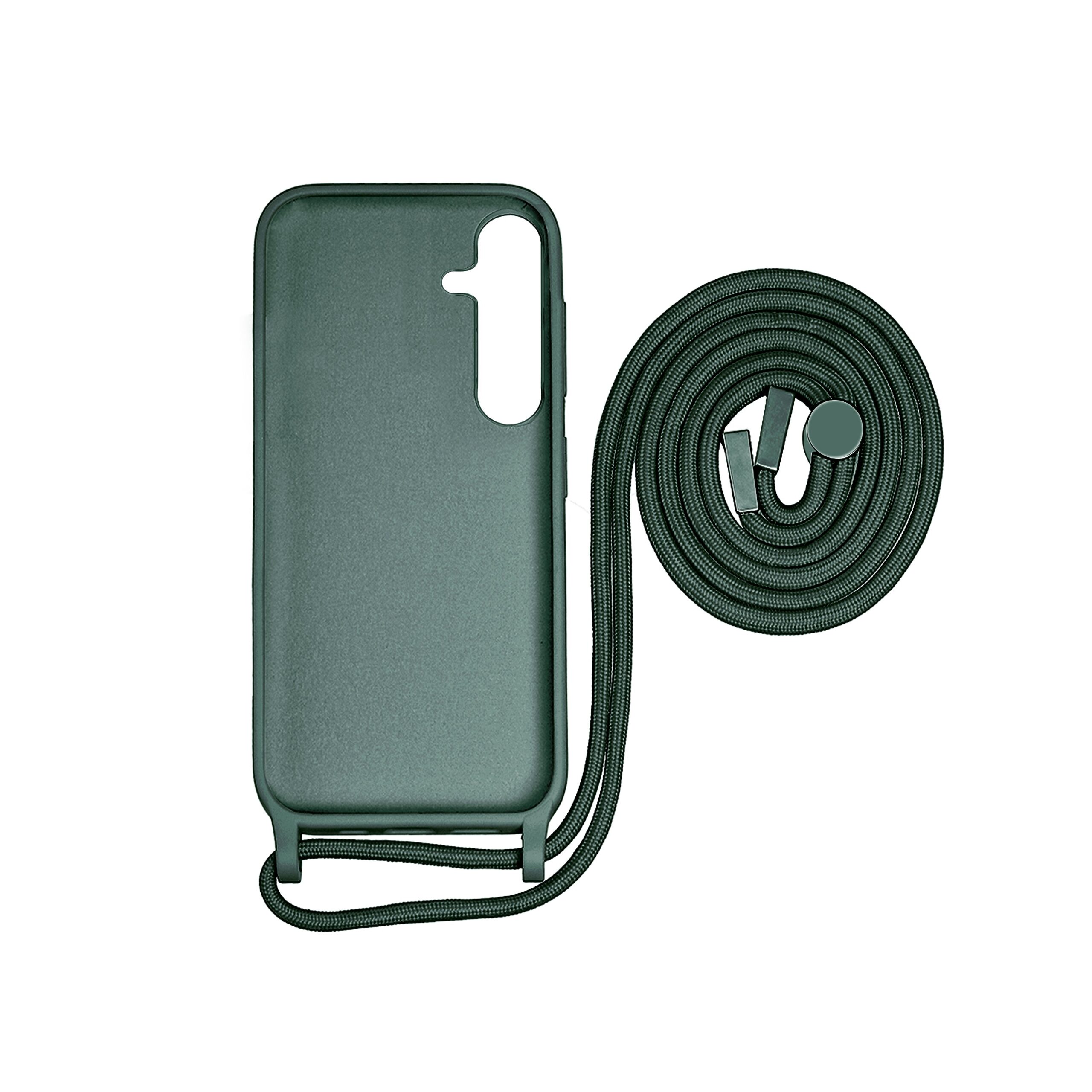 Rixus TPU Necklace Cord Abdeckung für Samsung Galaxy S24 Dark Green