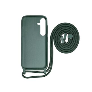 Rixus TPU Necklace Cord Abdeckung für Samsung Galaxy S24 Plus Dark Green