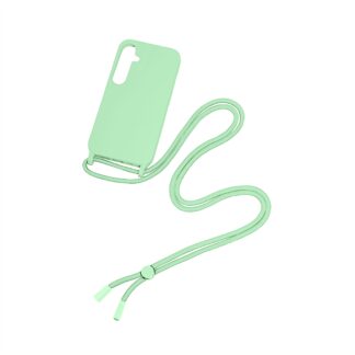 Rixus TPU Necklace Cord Abdeckung für Samsung Galaxy S24 Plus Matcha