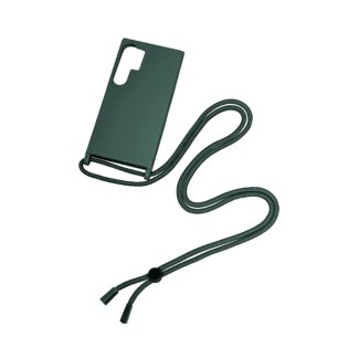 Rixus TPU Necklace Cord Abdeckung für Samsung Galaxy S24 Ultra Dark Green