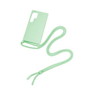 Rixus TPU Necklace Cord Abdeckung für Samsung Galaxy S24 Ultra Matcha