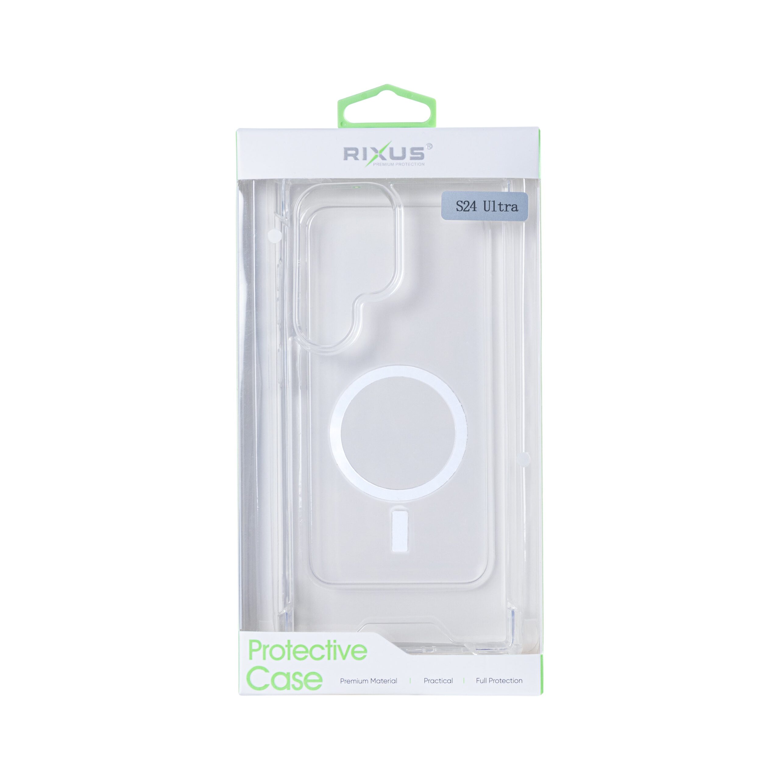 Rixus Anti-Burst Hülle mit MagSafe kompatibel für Samsung Galaxy S24 Ultra Transparent – Bild 4