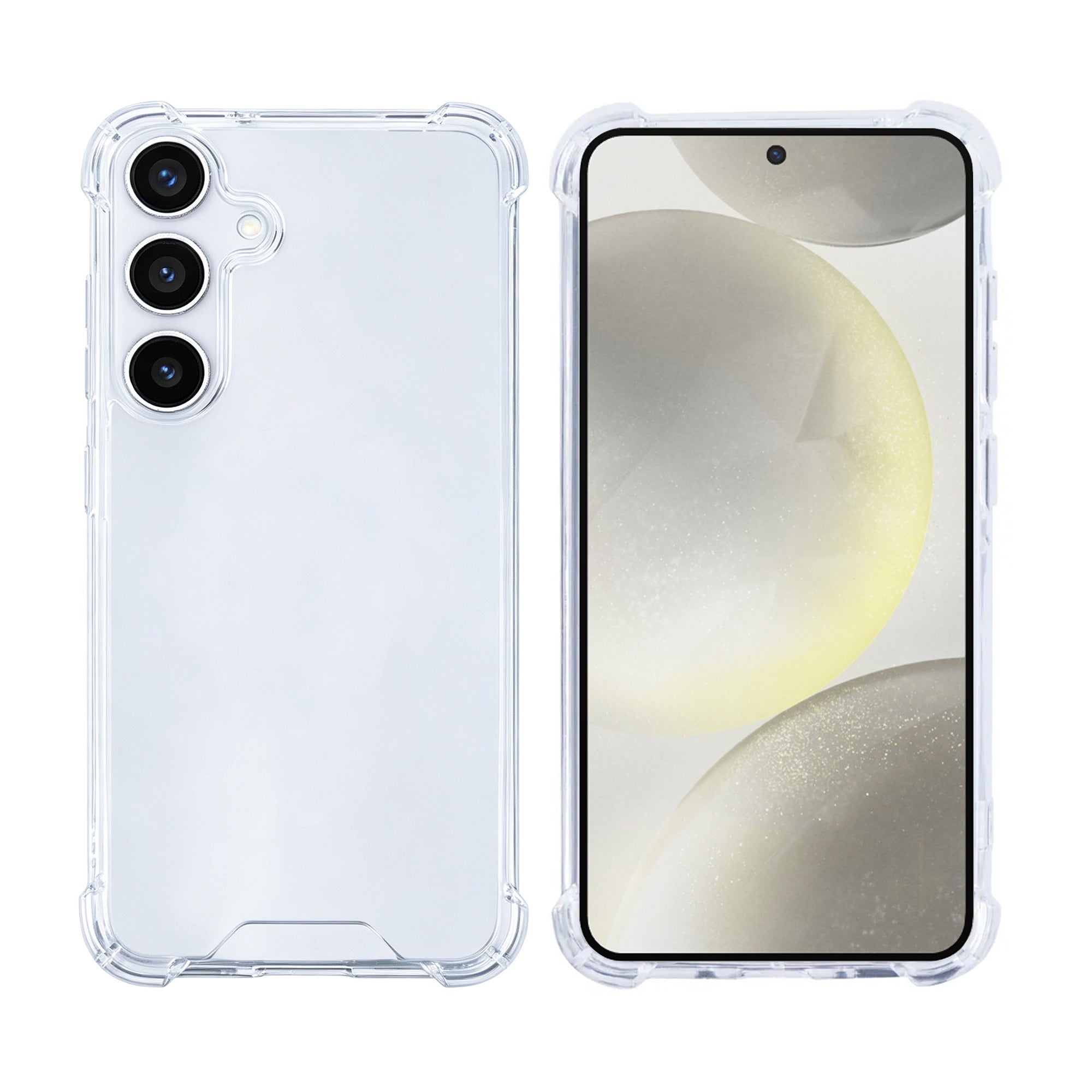 Rixus Anti-Burst Hülle für Samsung Galaxy S24 Plus, S25 Plus Transparent – Bild 3