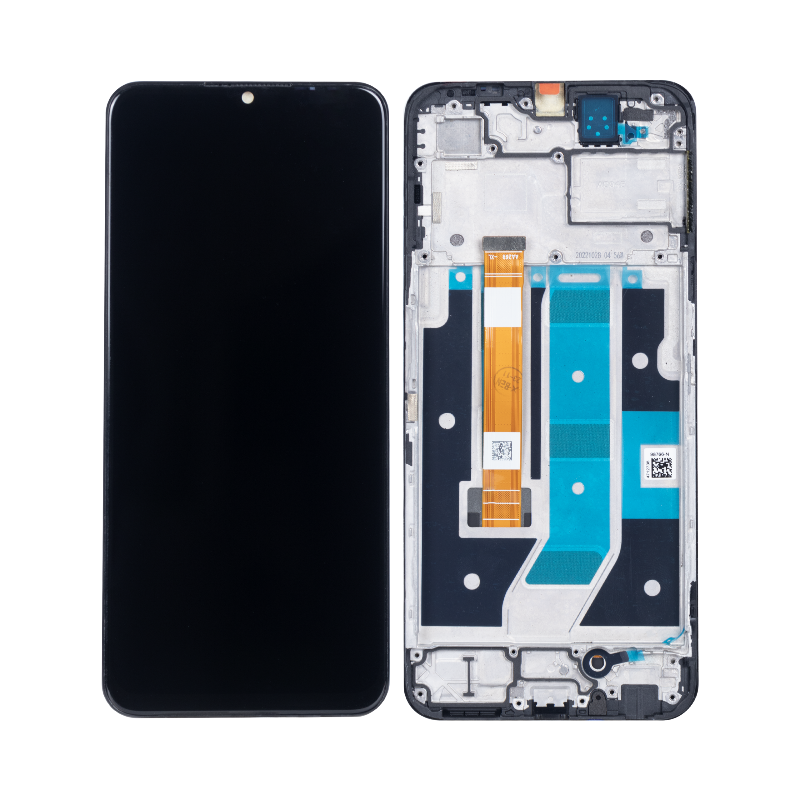 OEM Display für Oppo A58 5G mit Rahmen Schwarz – Bild 4