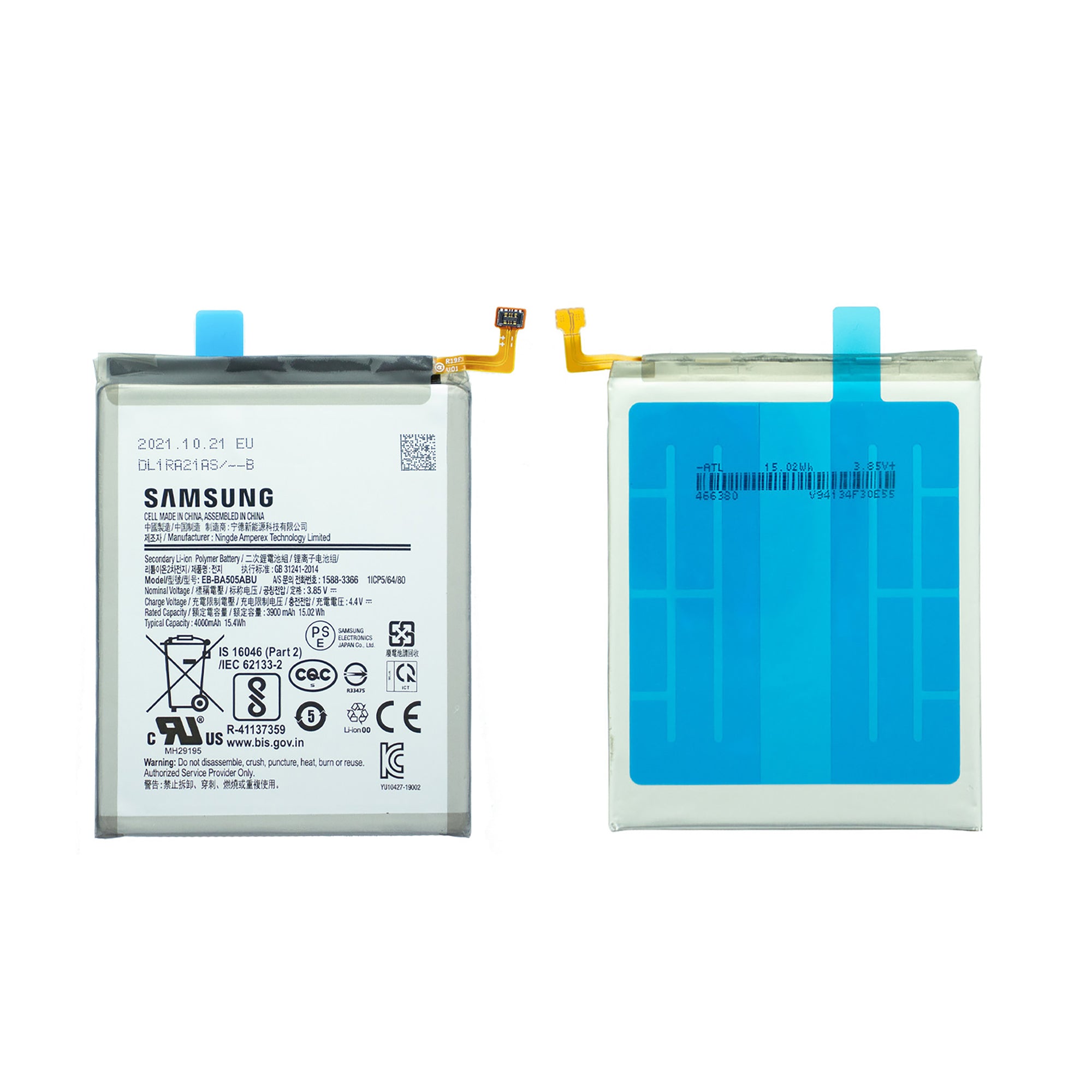 Samsung Galaxy A50 A505F, A30 A305F, A30S A307F, A20 A205F Akku EB-BA505ABU Original – Bild 3