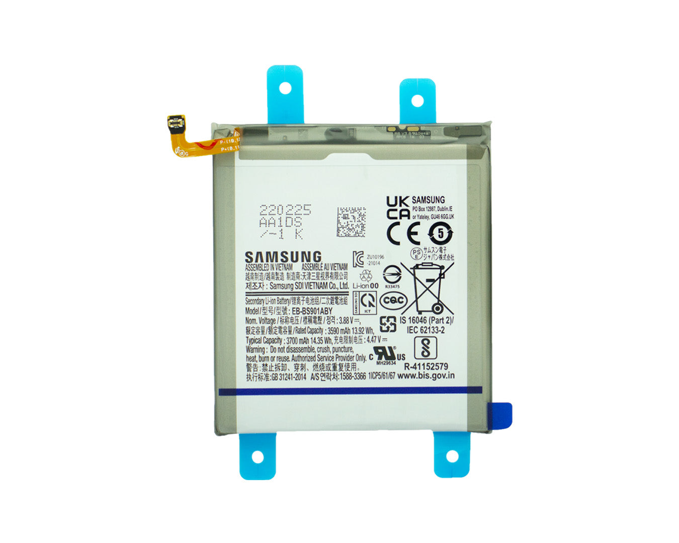 Samsung Galaxy S22 S901B Akku EB-BS901ABY Original
