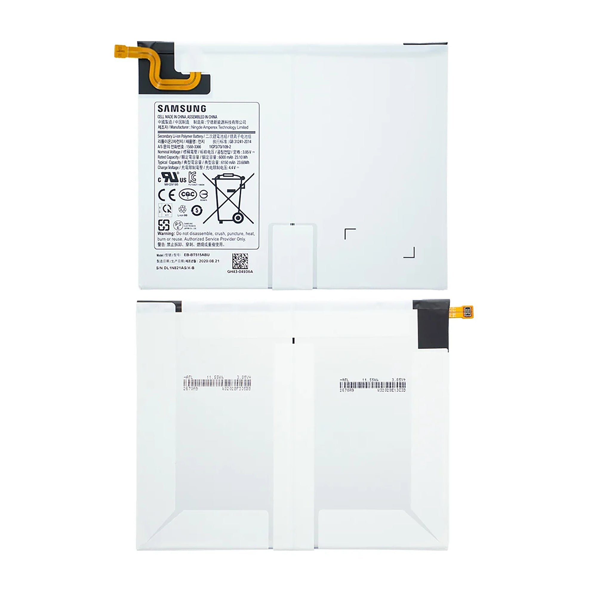 Samsung Galaxy Tab A 10.1 inch (2019) T510, T515 Akku EB-BT515ABU Original – Bild 3