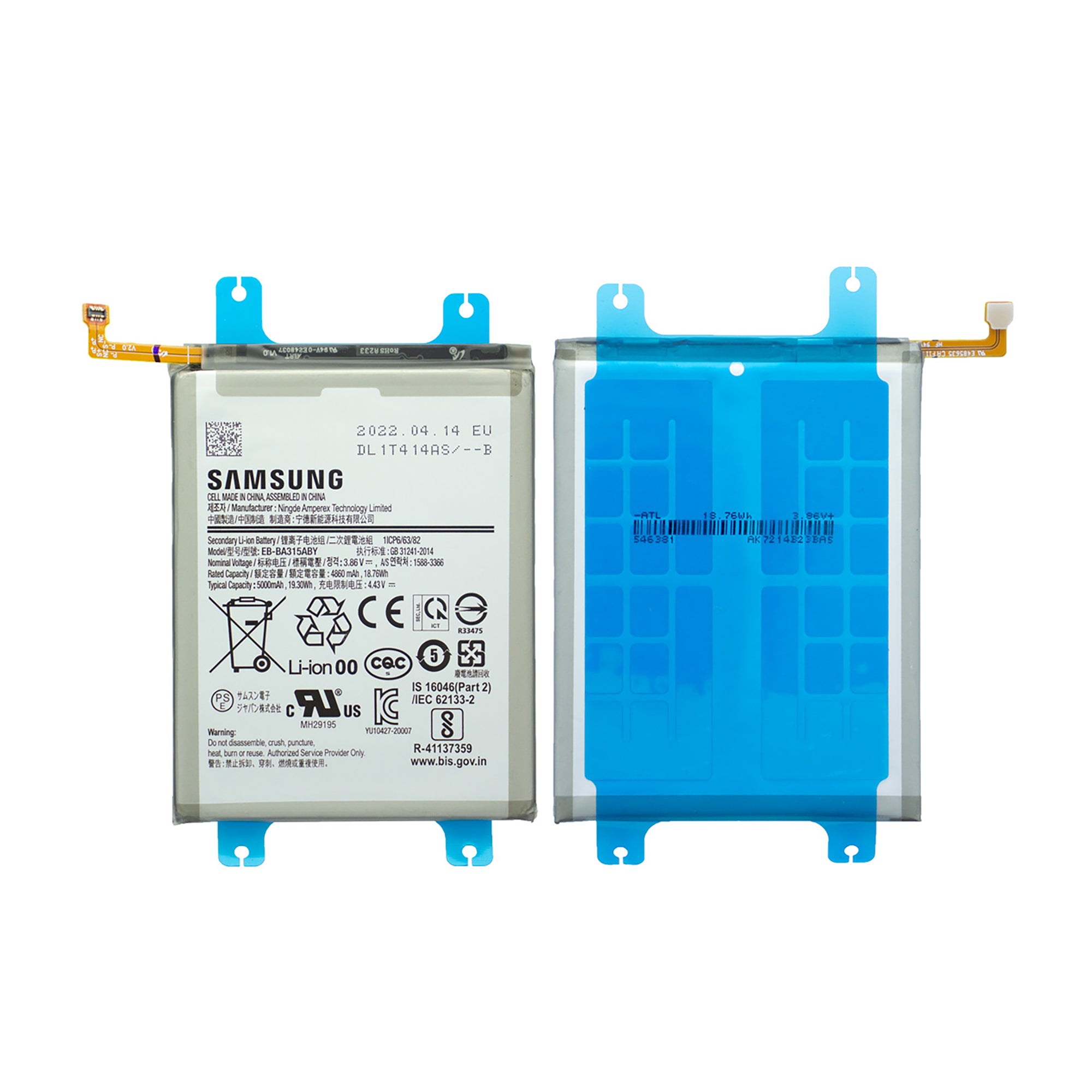 Samsung Galaxy A22 A225F, A31 A315F, A32 A325F Akku EB-BA315ABY Original – Bild 3
