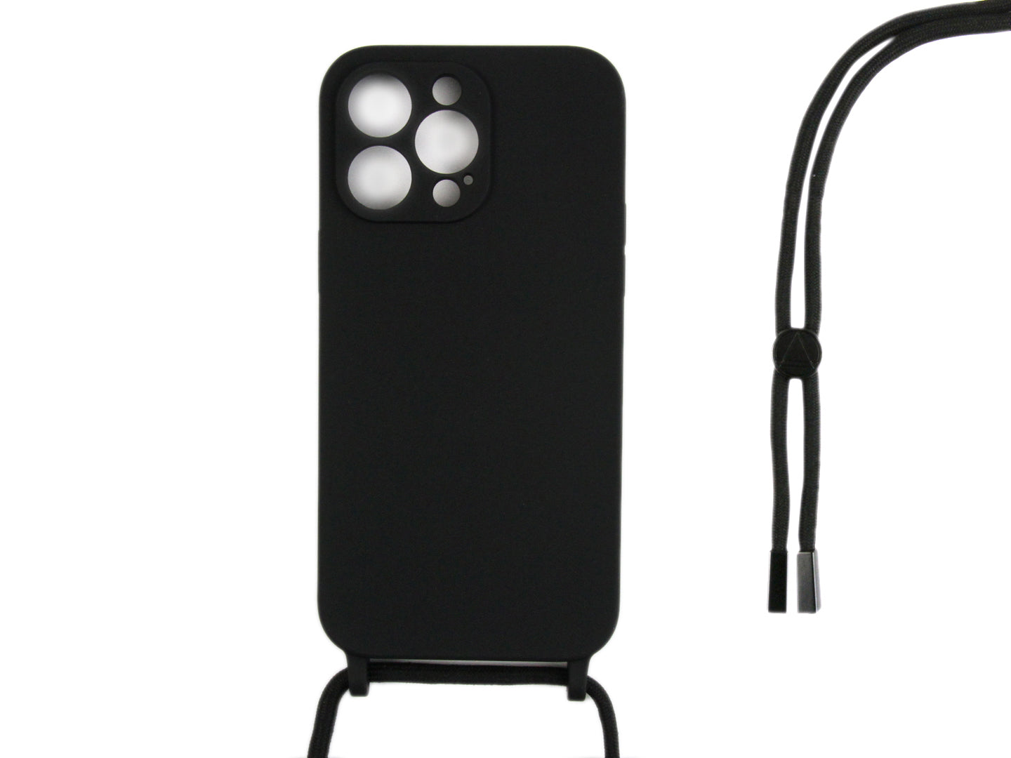 Rixus TPU Necklace Cord Abdeckung für Apple iPhone 12 Pro Black