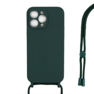 Rixus TPU Necklace Cord Abdeckung für Apple iPhone 12 Pro Dark Green