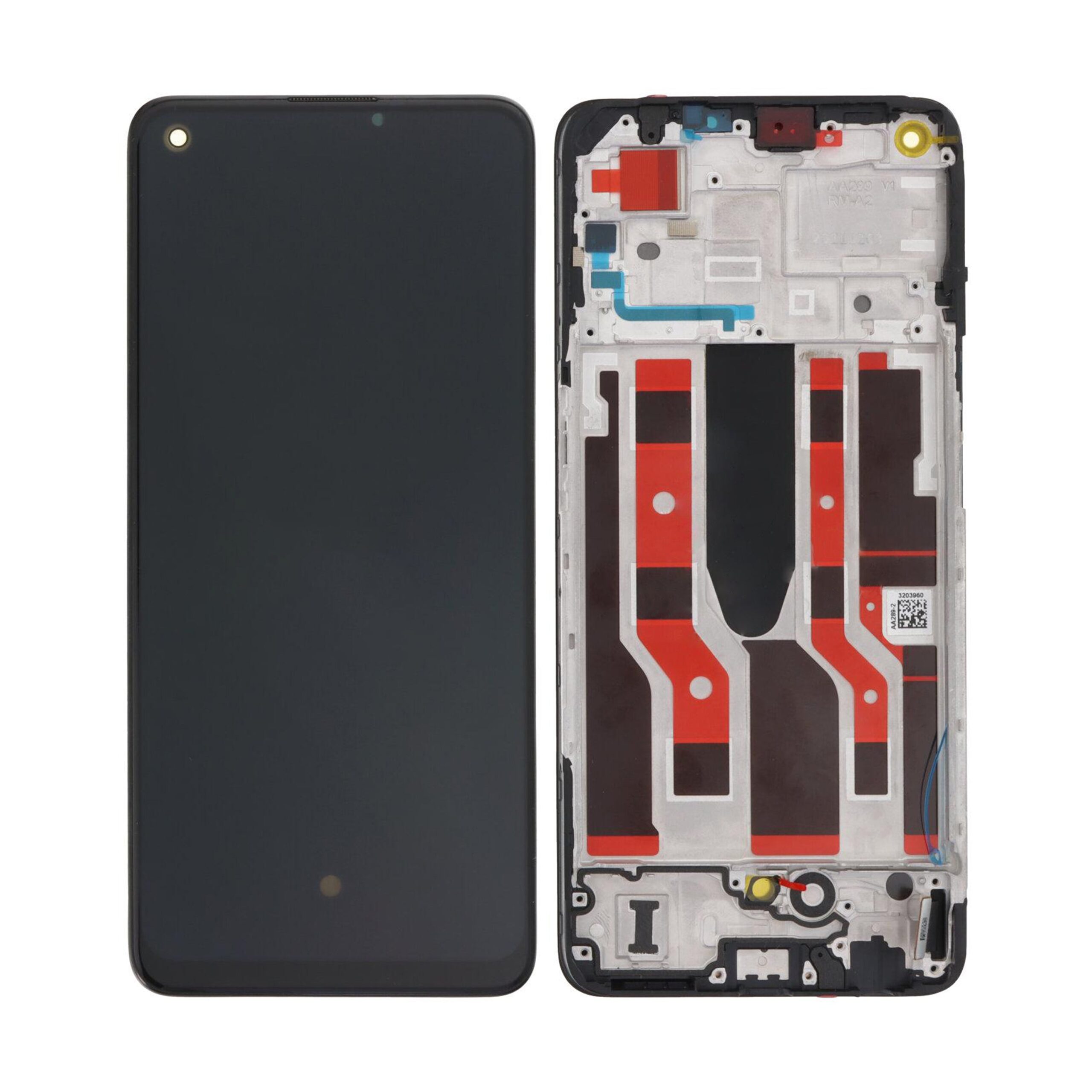OEM Display für Oppo Reno 8 Lite mit Rahmen Schwarz – Bild 4