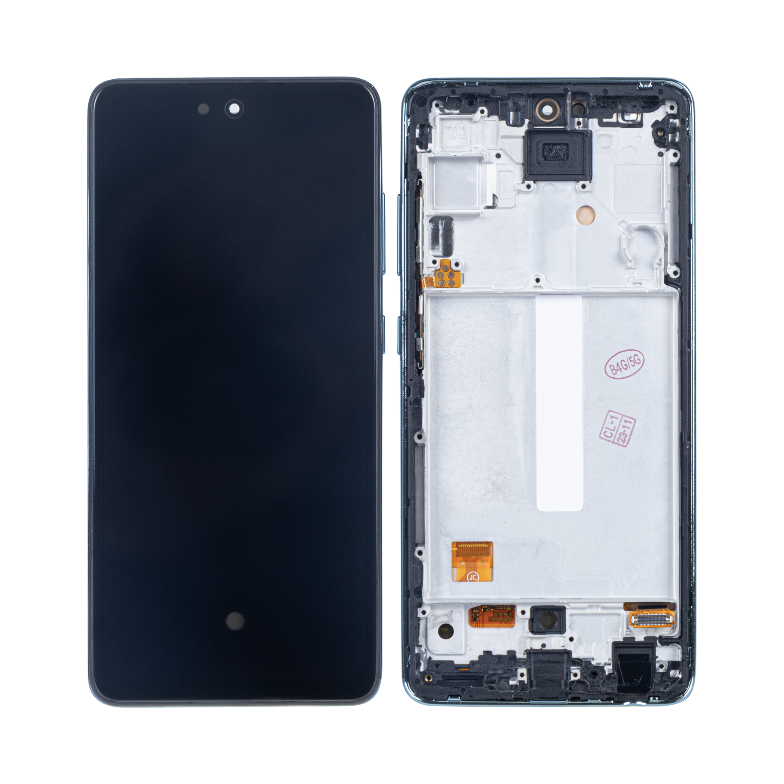 Samsung Galaxy A52 4G A525F Display und Touchscreen-Digitizer mit Rahmen Awesome Blue Soft-OLED – Bild 3