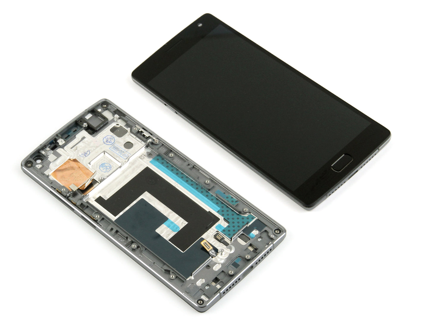 OEM Display für OnePlus Two mit Rahmen Schwarz – Bild 4