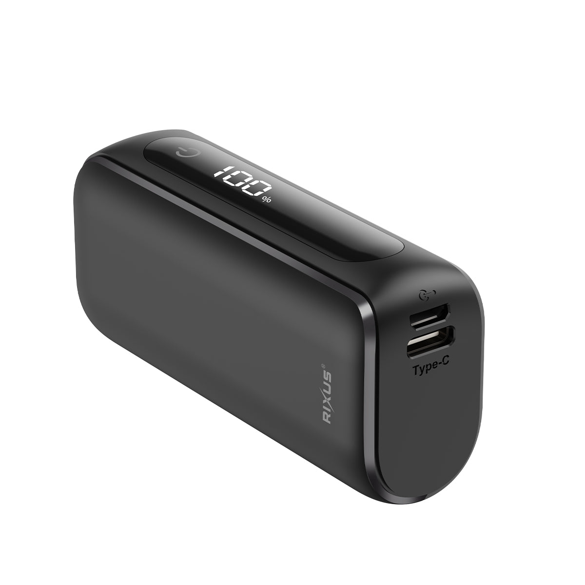 Rixus RXPB23 Compact Powerbank Digital Display 5000mAh Black – Bild 2
