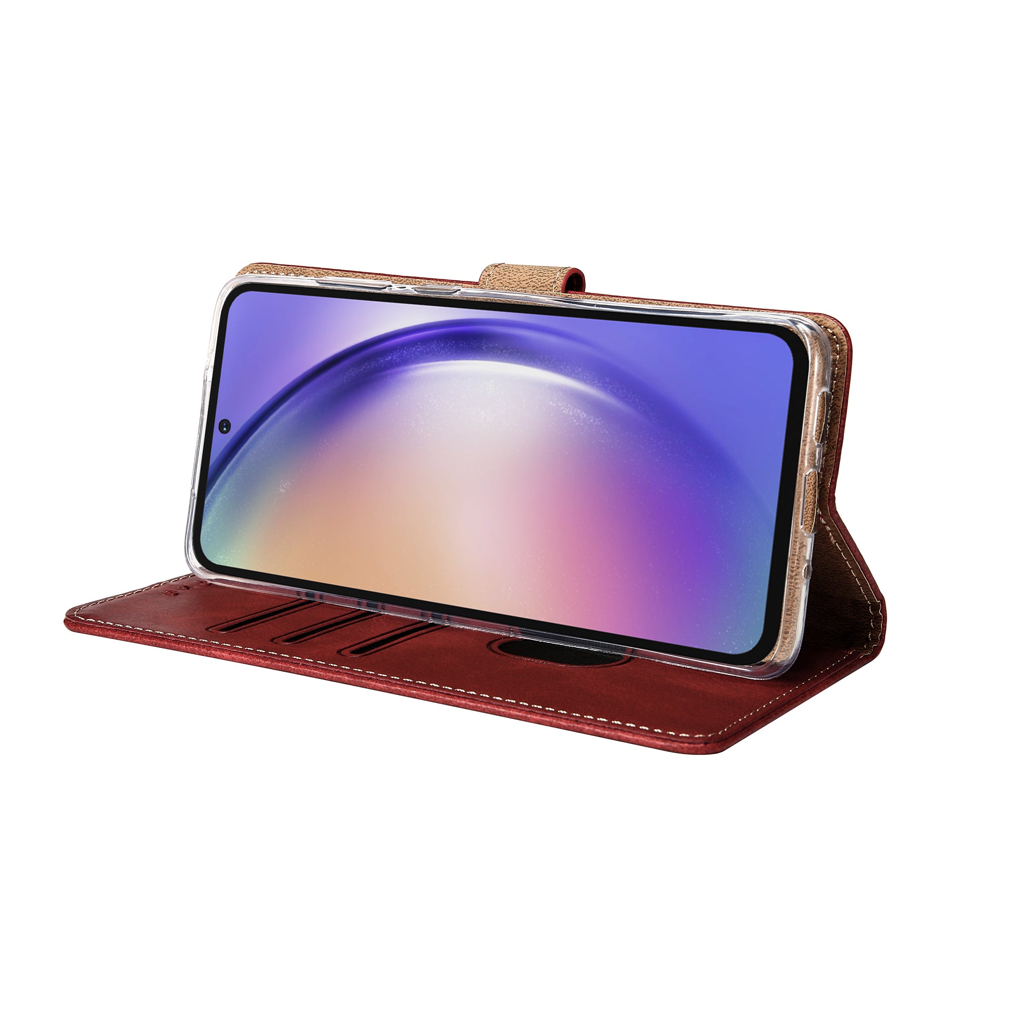Rixus Buchhülle für Samsung Galaxy A54 5G Dark Red – Bild 6