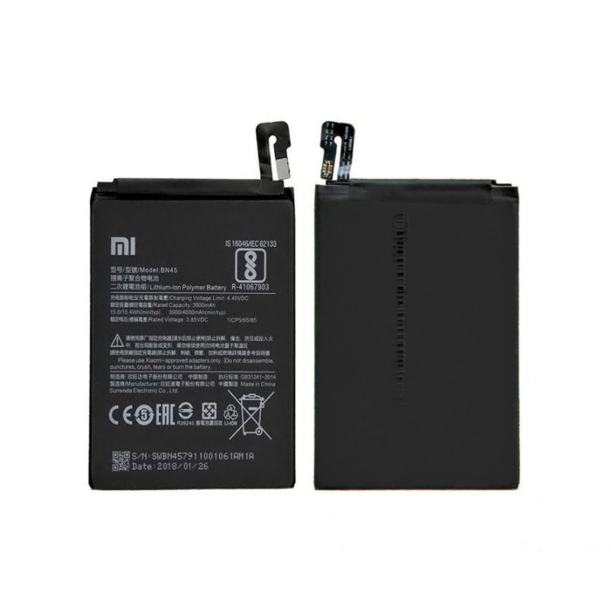 Xiaomi Redmi Note 5 Akku BN45 OEM – Bild 3