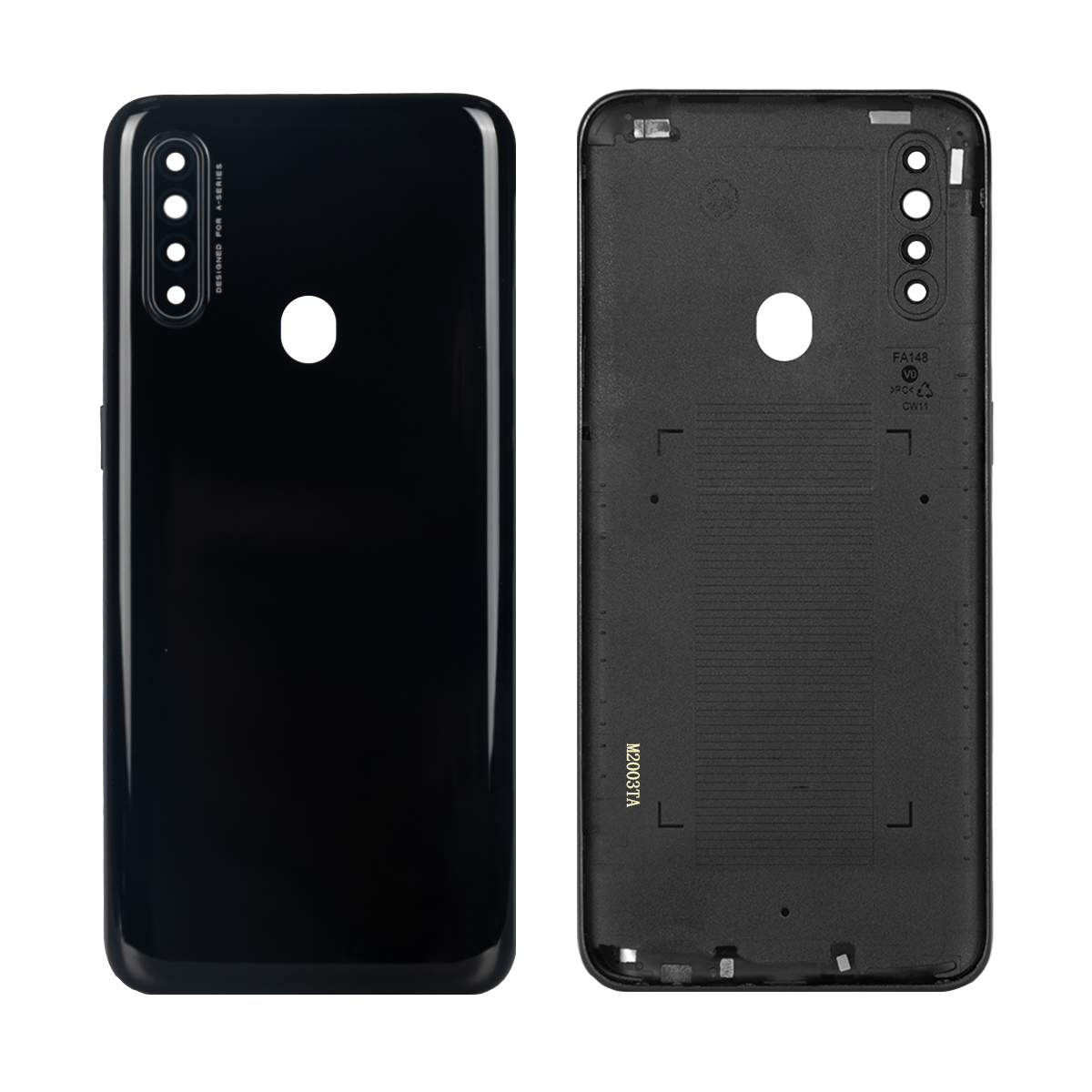 Oppo A31 Akkudeckel mit Linse Mystery Black OEM – Bild 3