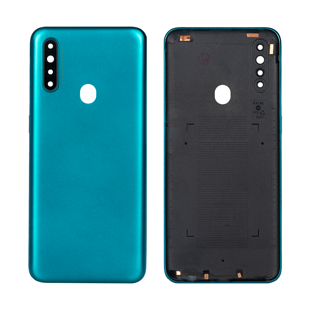 Oppo A31 Akkudeckel mit Linse Lake Green OEM – Bild 3