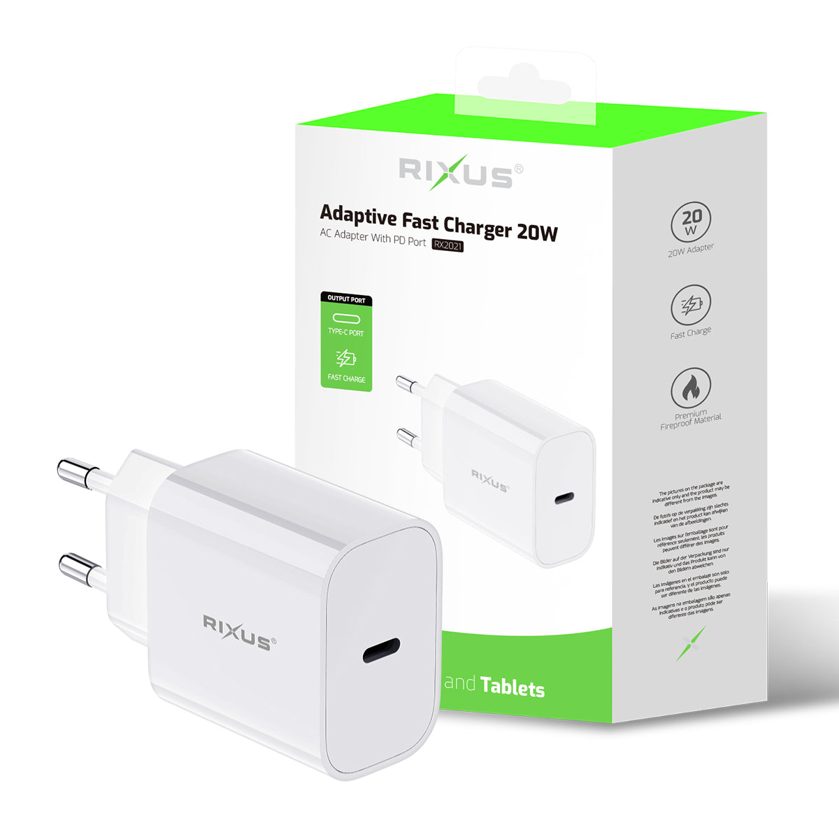 Rixus RX2021 PD Charger 20W White – Bild 4
