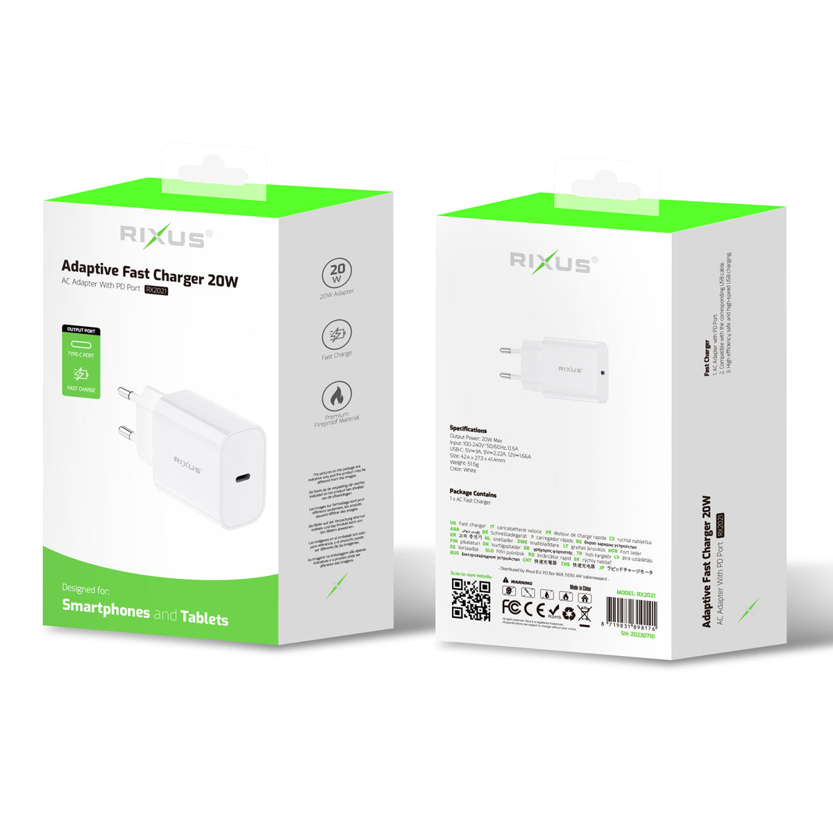 Rixus RX2021 PD Charger 20W White – Bild 5
