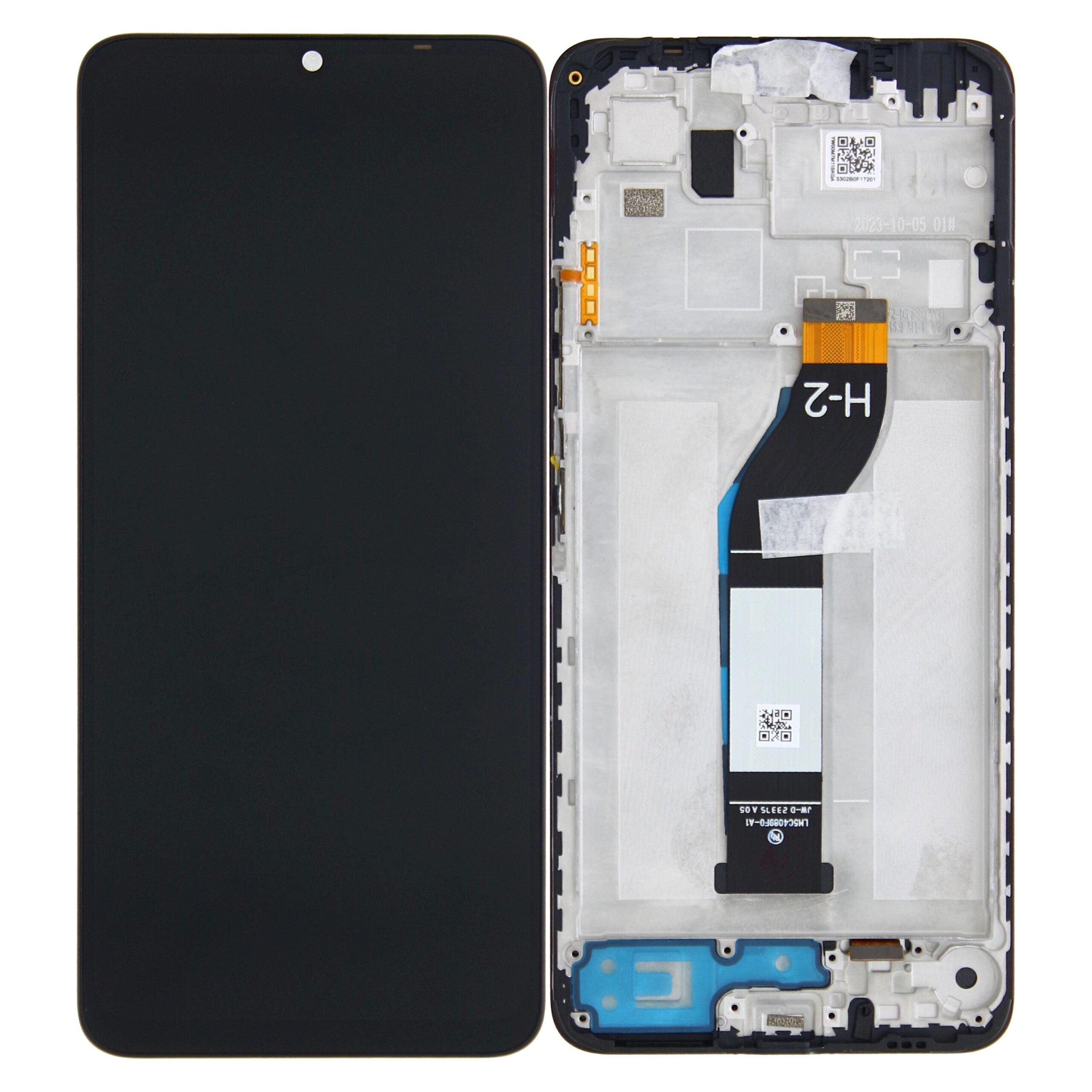 Xiaomi Redmi 13C 4G, Poco C65 Display und Touchscreen-Digitizer mit Rahmen Black Service Pack – Bild 3