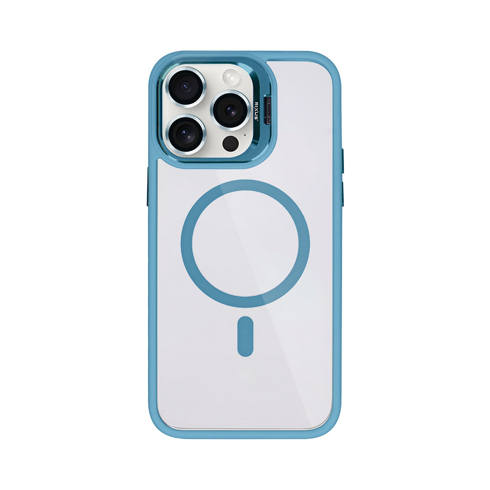 Rixus Classic 03 Hülle mit MagSafe kompatibel für Apple iPhone 12 Pro Max Light Blue