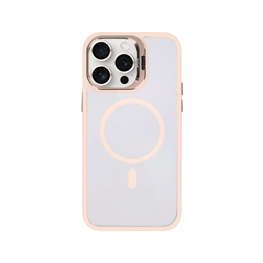 Rixus Classic 03 Hülle mit MagSafe kompatibel für Apple iPhone 12 Pro Max Light Pink