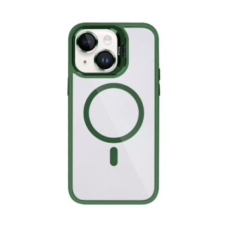 Rixus Classic 03 Hülle mit MagSafe kompatibel für Apple iPhone 14 Plus Dark Green