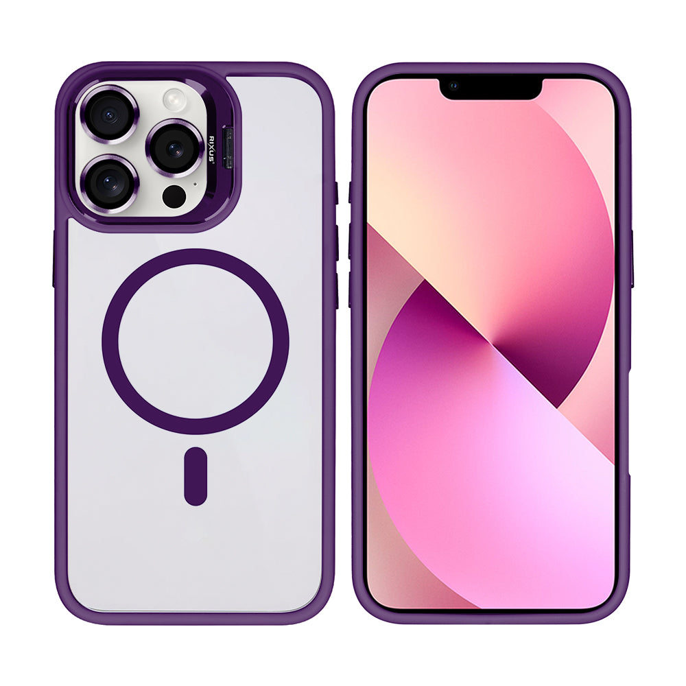 Rixus Classic 03 Hülle mit MagSafe kompatibel für Apple iPhone 12 Pro Max Deep Purple – Bild 3
