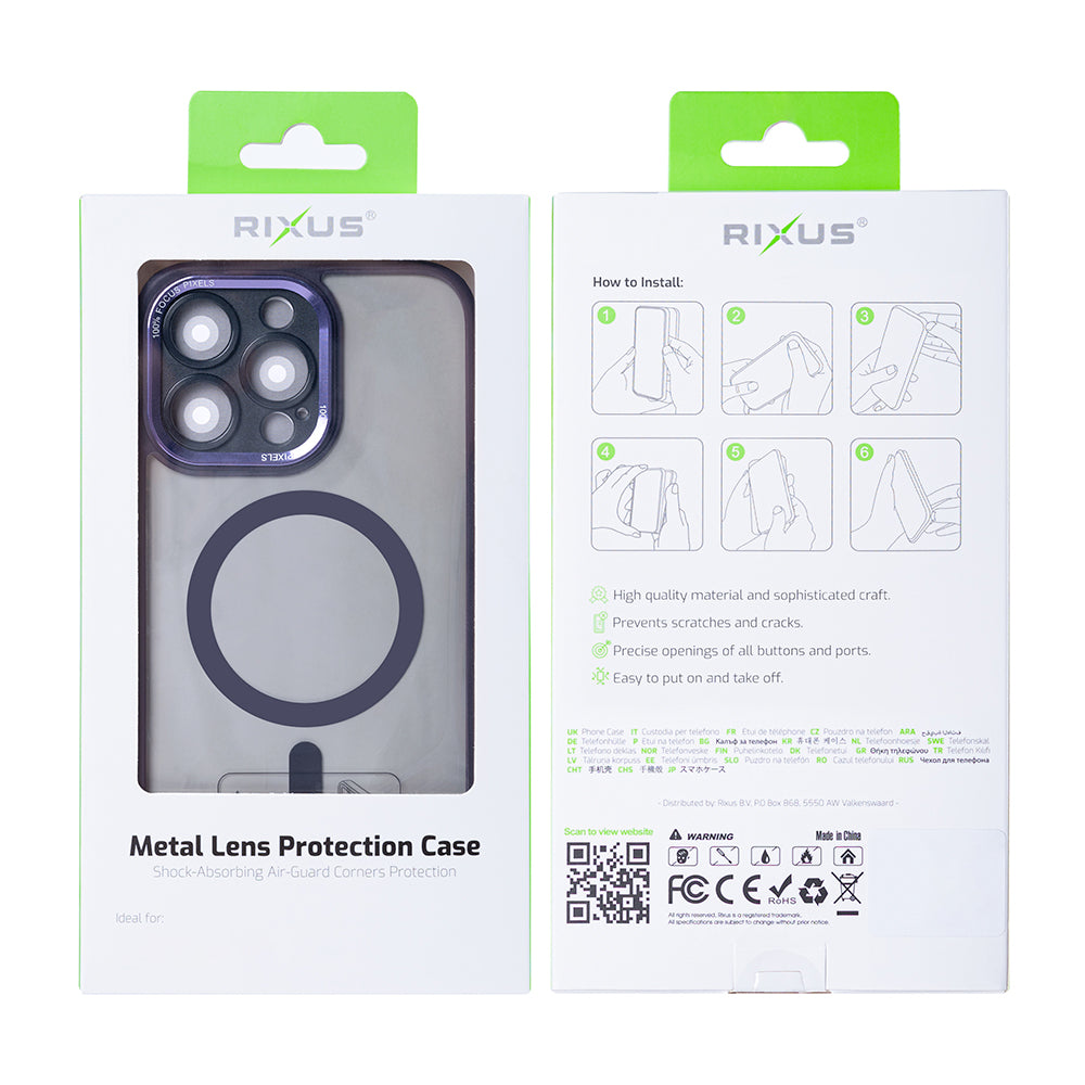 Rixus Classic 04 Hülle mit MagSafe kompatibel für Apple iPhone 14 Pro Purple – Bild 4