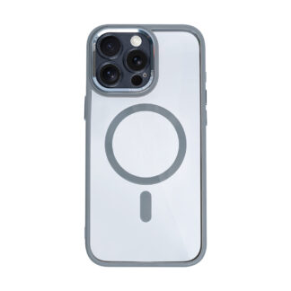 Rixus Classic 04 MagSafe Hülle für iPhone 15 16 17 Modell & Farbe - Modell: iPhone 15 Pro - Farbe: Grau