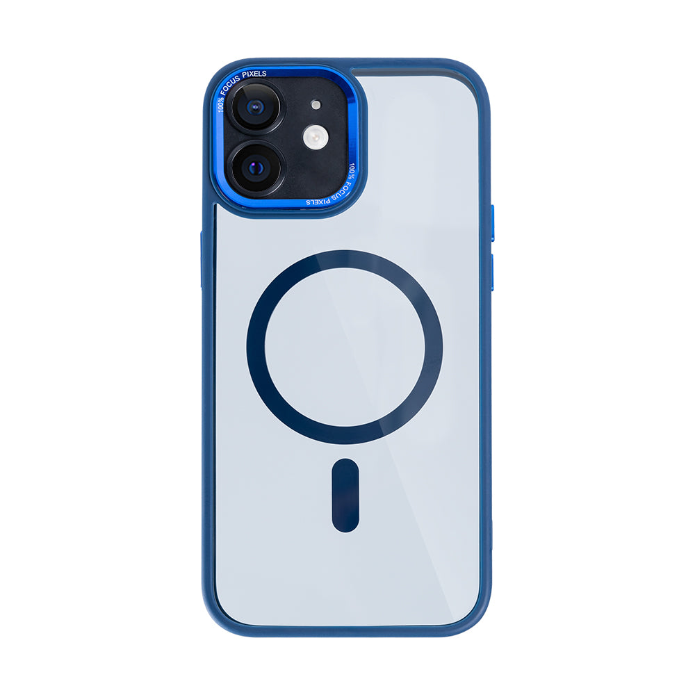 Rixus Classic 04 Hülle mit MagSafe kompatibel für Apple iPhone 12 Dark Blue