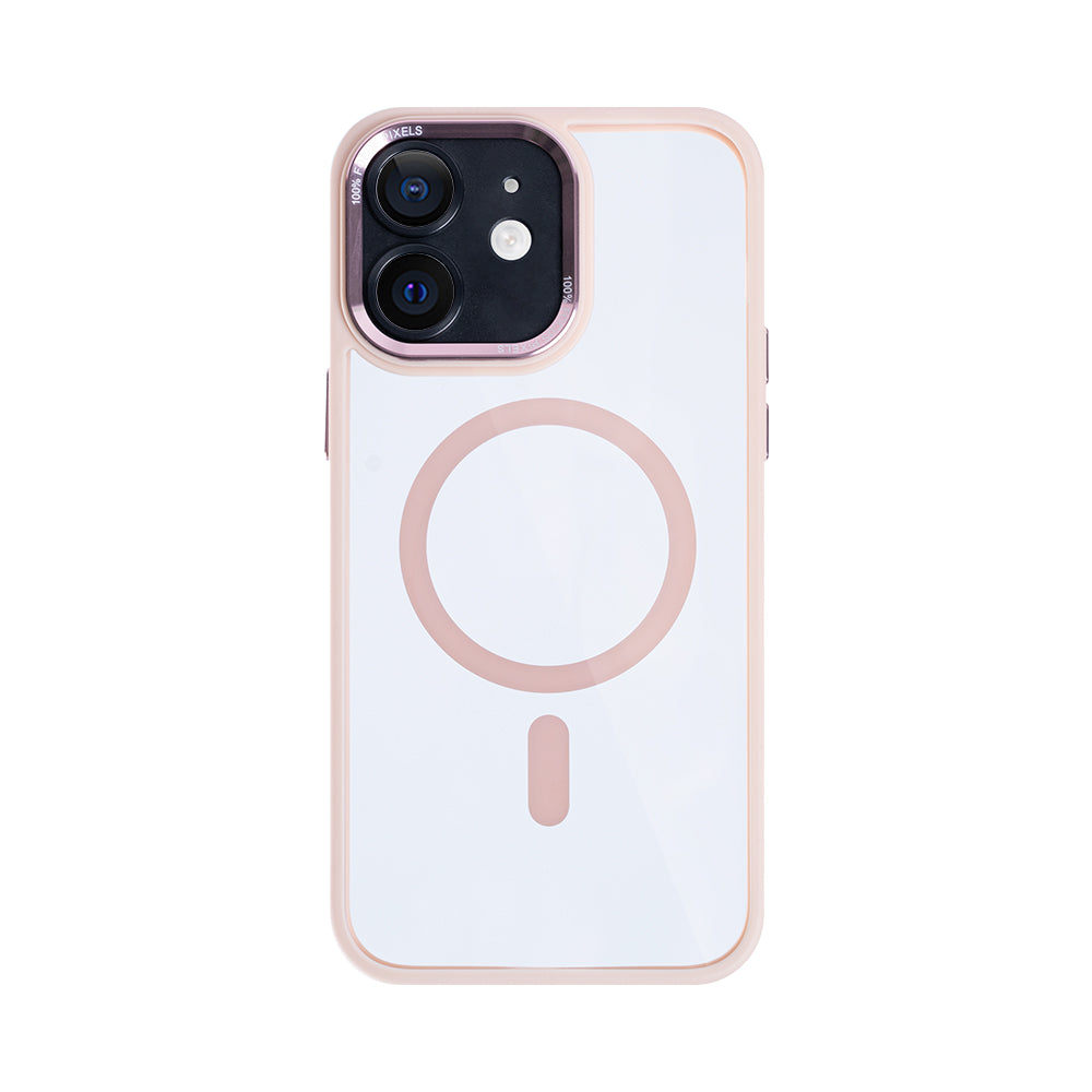 Rixus Classic 04 Hülle mit MagSafe kompatibel für Apple iPhone 12 Pink