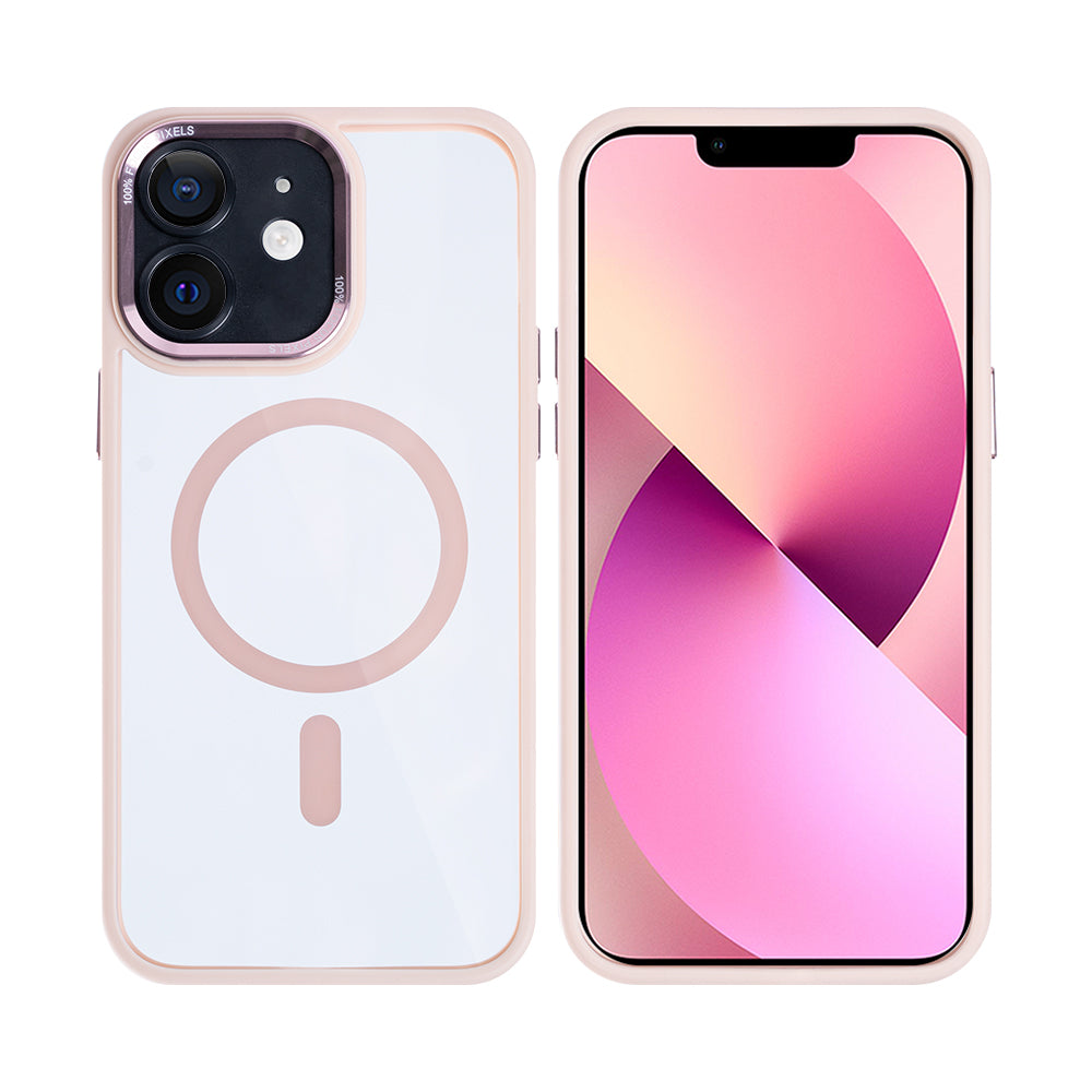 Rixus Classic 04 Hülle mit MagSafe kompatibel für Apple iPhone 12 Pink – Bild 3