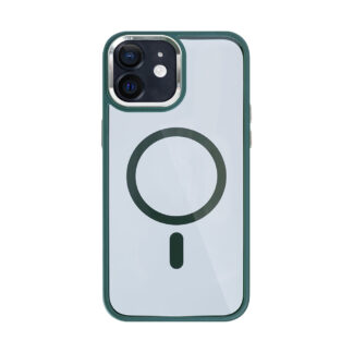 Rixus Classic 04 Hülle mit MagSafe kompatibel für Apple iPhone 12 Dark Green