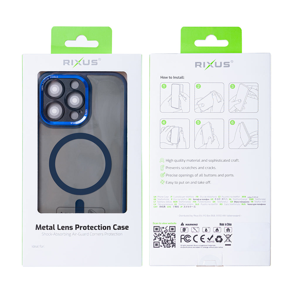 Rixus Classic 04 Hülle mit MagSafe kompatibel für Apple iPhone 12 Pro Dark Blue – Bild 4