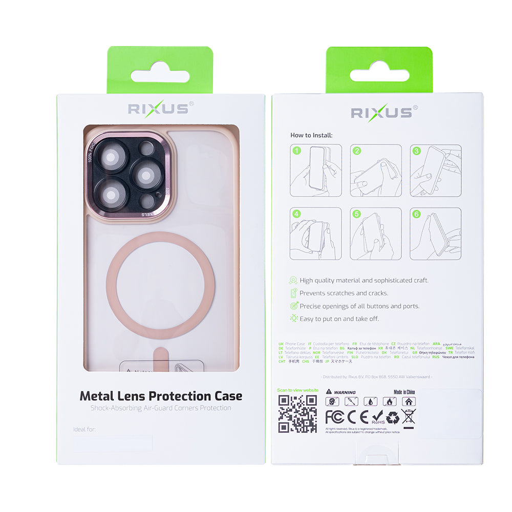 Rixus Classic 04 Hülle mit MagSafe kompatibel für Apple iPhone 12 Pro Pink – Bild 4