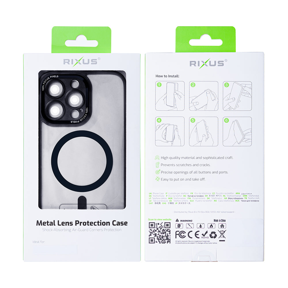 Rixus Classic 04 Hülle mit MagSafe kompatibel für Apple iPhone 13 Pro Max Black – Bild 4