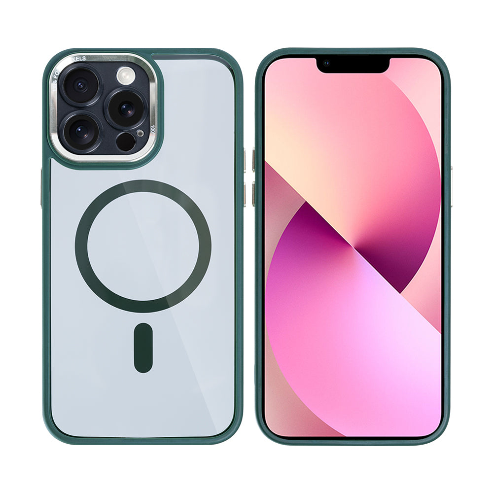Rixus Classic 04 Hülle mit MagSafe kompatibel für Apple iPhone 12 Pro Max Dark Green – Bild 3