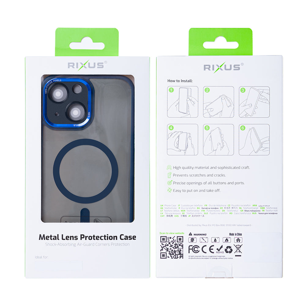 Rixus Classic 04 Hülle mit MagSafe kompatibel für Apple iPhone 13 Dark Blue – Bild 4