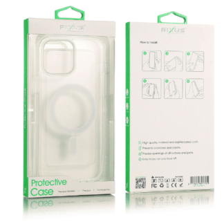 Rixus Magnetic Clear Hülle für Apple iPhone 14 Plus