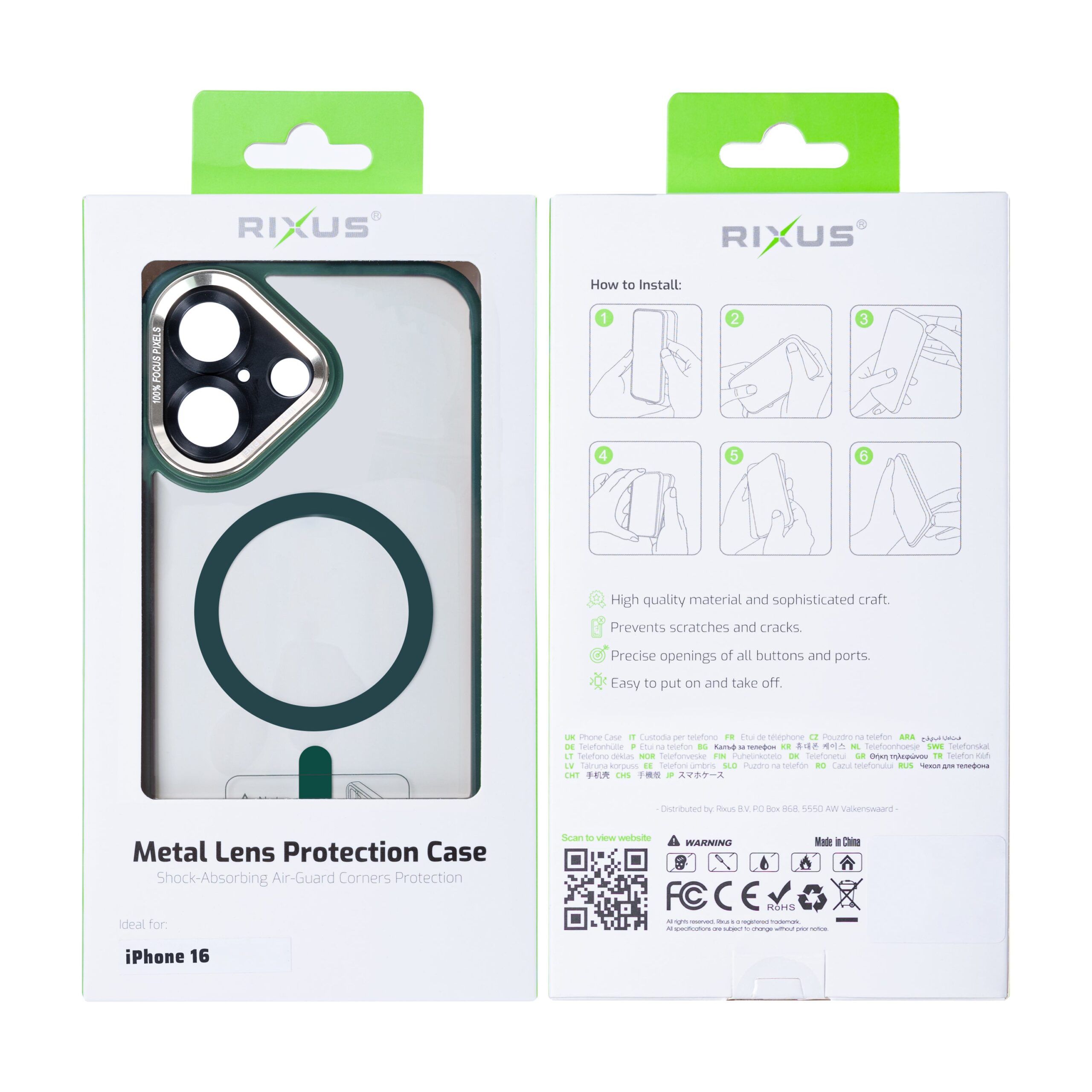 Rixus Classic 04 MagSafe Hülle für iPhone 15 16 17 Modell & Farbe – Bild 54