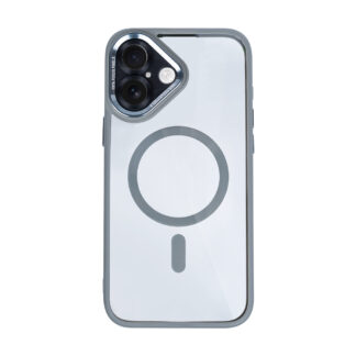 Rixus Classic 04 MagSafe Hülle für iPhone 15 16 17 Modell & Farbe - Modell: iPhone 16 Plus - Farbe: Grau