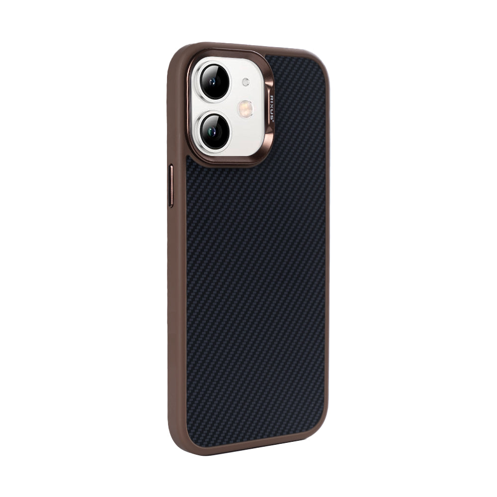 Rixus Mag Carbon mit MagSafe kompatibel für Apple iPhone 11 Brown – Bild 4