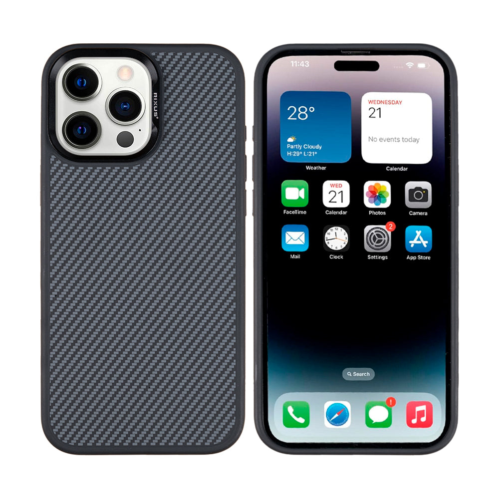 Rixus Mag Carbon MagSafe Hülle für iPhone 15 16 17 Modell & Farbe – Bild 106