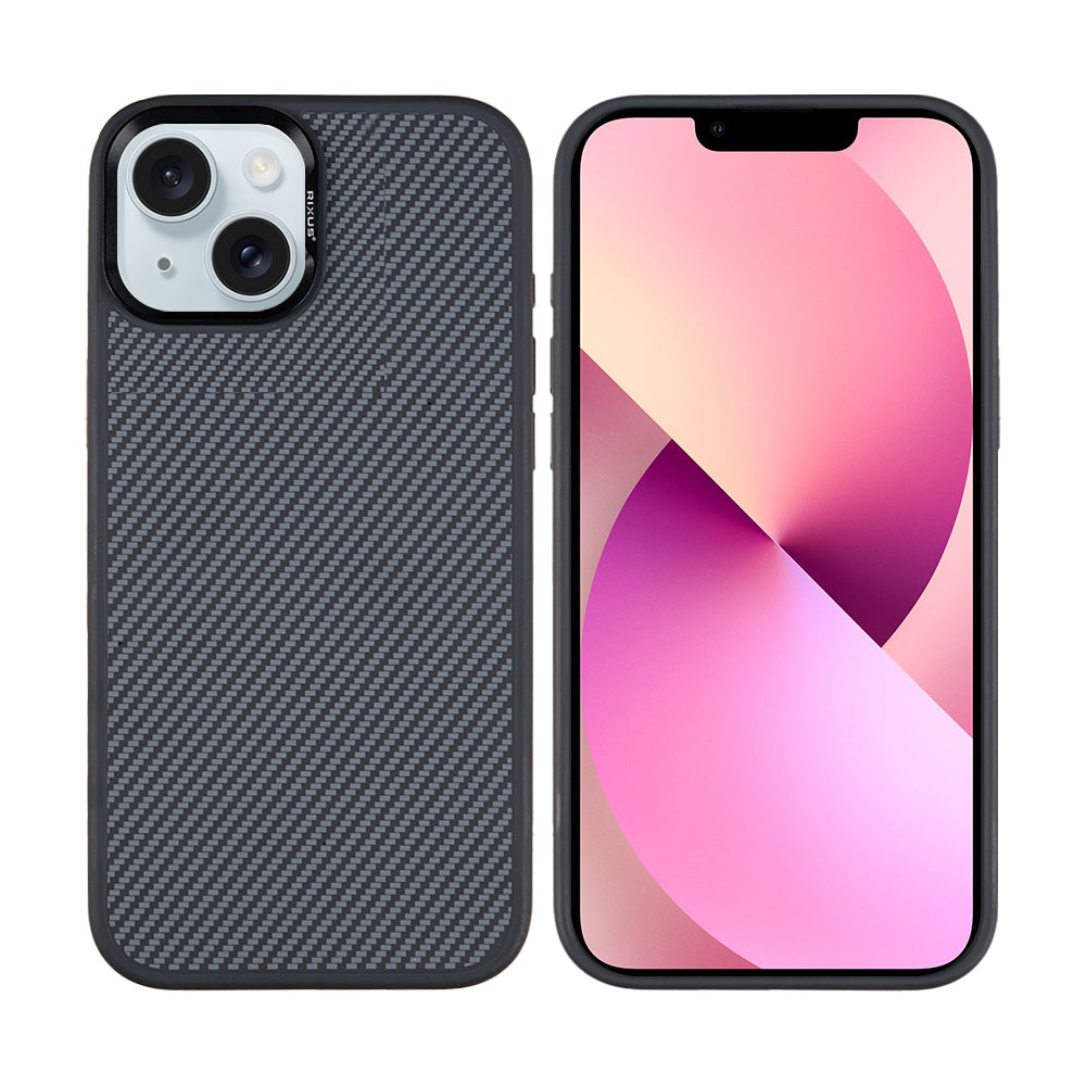 Rixus Mag Carbon mit MagSafe kompatibel für Apple iPhone 13 Titanium Black – Bild 3