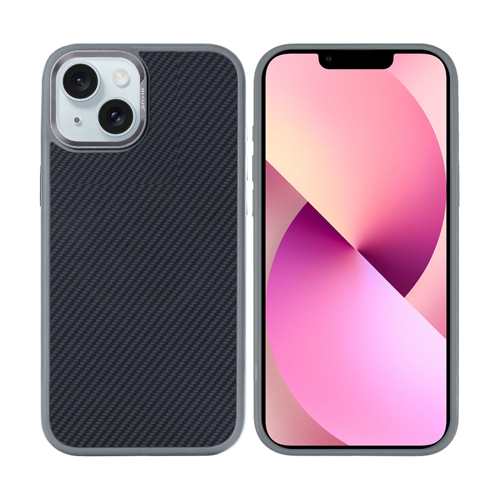 Rixus Mag Carbon mit MagSafe kompatibel für Apple iPhone 13 Titanium Grey – Bild 3