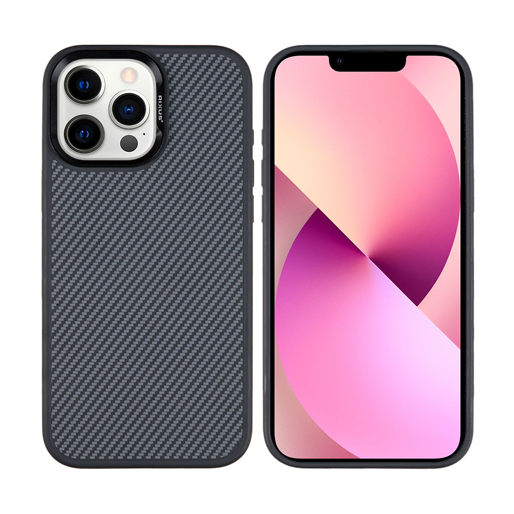 Rixus Mag Carbon mit MagSafe kompatibel für Apple iPhone 12 Pro Max Titanium Black – Bild 3