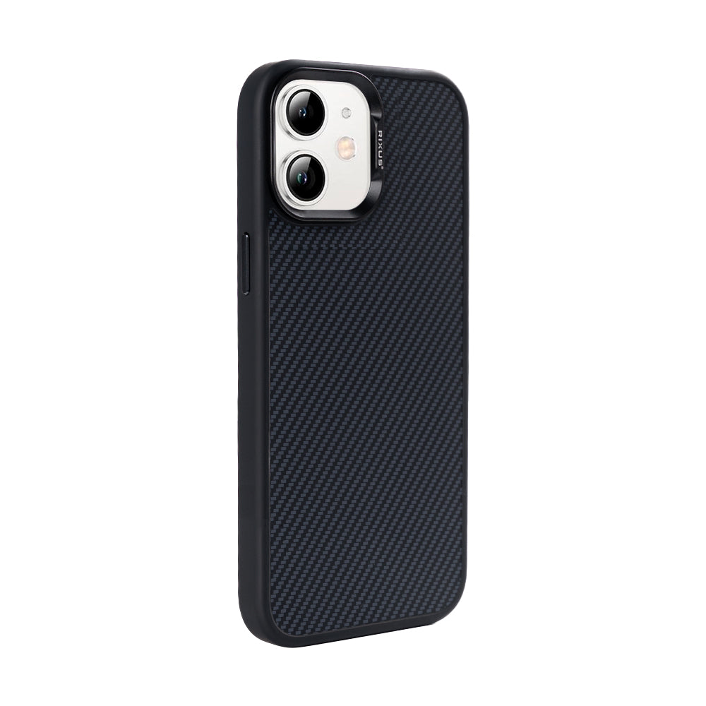 Rixus Mag Carbon mit MagSafe kompatibel für Apple iPhone 12, 12 Pro Titanium Black – Bild 4